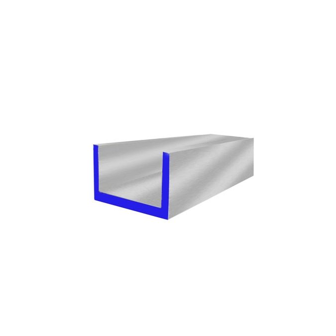 6063 Aluminum Channel - 3/4 Inch X 3/4 Inch X 1/8 Inch