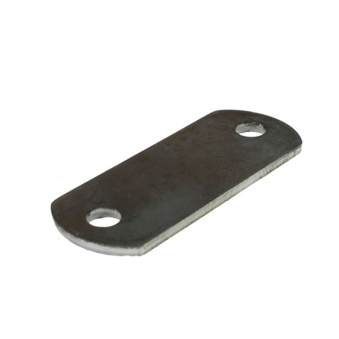 1-1/2 X 3-7/8" OVAL WELDING TAB,THICKNESS: 9GA, 2 HOLES