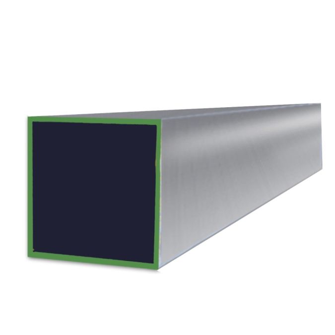 Stainless Steel Square Tube 304 Grit (180) - 1-1/2 Inches X 0.12